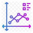 Financiero Analisis Linea Icono