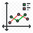 Financiero Analisis Linea Icono