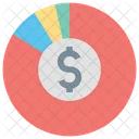 Gráfico circular financiero  Icono