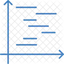 Grafico Gnatt Negocios Analises Ícone