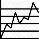 Grafico A Linee Grafico A Linee Analisi Ícone