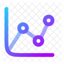 Datos De Linea De Grafico Aumento De Grafico Grafico Icono