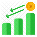 Gráfico de moneda  Icono