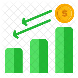 Gráfico de moneda  Icono