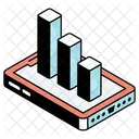 Grafico Movel Grafico Movel Infografico Ícone