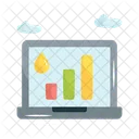 Gráfico on-line  Ícone
