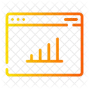 Gráfico on-line  Ícone
