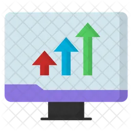 Gráfico on-line  Ícone