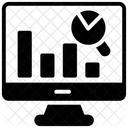 Painel Grafico On Line Desempenho Empresarial Ícone