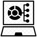 Painel Grafico On Line Desempenho Empresarial Ícone