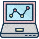 Grafico On Line Infograficos Laptop Icon
