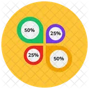 Grafico De Porcentagem Grafico De Porcentagem Estatisticas Ícone