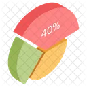 Gráfico de porcentagem  Icon