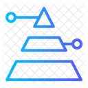 Diagrama piramidal  Icono