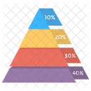 Grafico De Piramide Representacao Grafica Aplicacao De Graficos Ícone