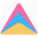 Grafico De Piramide Representacao Grafica Aplicacao De Graficos Ícone