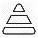 Grafico De Piramide Ícone