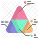 Grafico De Piramide Modelo Apresentacao Ícone