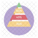 Grafico della piramide aziendale  Icon