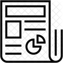 Relatorio Grafico Negocios Ícone