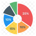 Grafico Circular Grafico Circular Grafico Moderno Icono