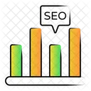 Grafico De SEO Analisis De Datos Analisis De SEO Icono