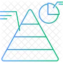 Representacion Grafica Diagrama De Triangulos Visualizacion De Datos Icono