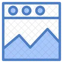 Grafico De Triangulos En Linea Analisis En Linea Analisis En Linea Icono