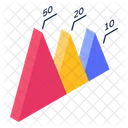 Gráfico triangular  Icon