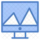 Grafico De Triangulos En Linea Analisis En Linea Analisis En Linea Icono