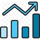 Gráfico para cima  Ícone