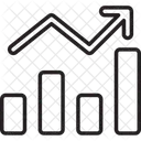 Gráfico para cima  Ícone
