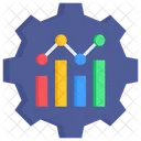 Graficos Engranajes Gestion De Datos Icono