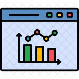 Gráficos de análise  Ícone