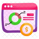 Graficos De Dinero Analisis De Datos Infografia Icon