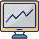 Graficos En Linea Infografias En Linea Diagrama Icono