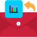 Graficos Correo De Graficos Informe Por Correo Electronico Icono
