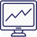 Graficos On Line Infograficos On Line Diagrama Ícone