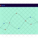 Página de tendências de gráficos  Ícone