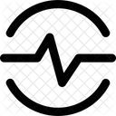 Schnittstelle Signal Diagramm Kreis Kreis Statistik Diagramm Linie Schlag Herz Symbol