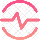 Schnittstelle Signal Diagramm Kreis Kreis Statistik Diagramm Linie Schlag Herz Symbol