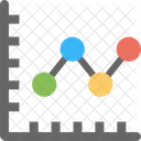 Linie Diagramm Infografik Symbol