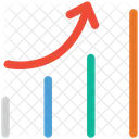 Aufsteigend Diagramm Bericht Symbol