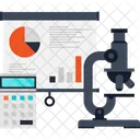 Graph Diagramm Mikroskop Symbol