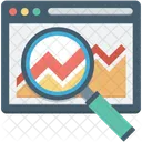 Diagramm Infografiken Suche Symbol