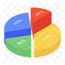 Business Infografik Grafische Visualisierung Kreisdiagramm Symbol