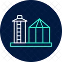 Grain Silo Farm Icon