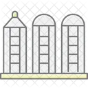 Grain Storage Facility Grain Silo Icon