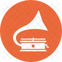 Grammophon Musik Player Rekorder Symbol