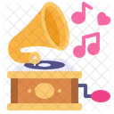 Flat Gramophone Icon